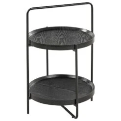 EVART - Bijzettafel - Zwart - Hout -Leenbakker Winkel e69347b8a0aa4e0da80550777e9a7b6c