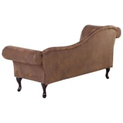 LATTES - Chaise Longue - Bruin - Linkerzijde - Kunstsuède -Leenbakker Winkel e707ac2cc2094d239ed2dee024d4f7ea