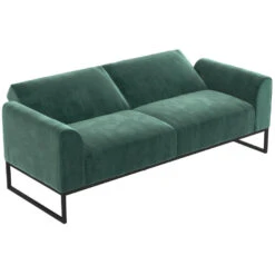 Adley - 2-zits Slaapbank In Groen Fluweel -Leenbakker Winkel eaae450f4ba74948b778572650828b24