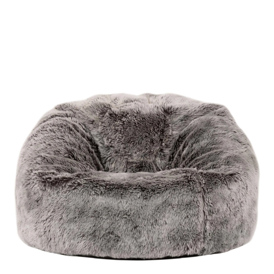 Icon Kinderzitzakken - Zitzak Van Imitatiebont - Grijs 3 Icon Kinderzitzakken - Zitzak Van Imitatiebont - Grijs - Afbeelding 3