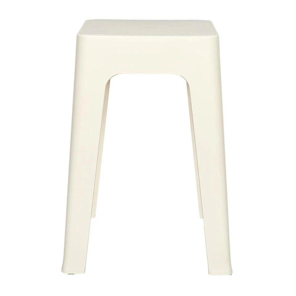 Home Deco Factory Zit Krukje/stoel - Creme Wit - 34 X 47 Cm 2 Home Deco Factory Zit Krukje/stoel - Creme Wit - 34 X 47 Cm - Afbeelding 2