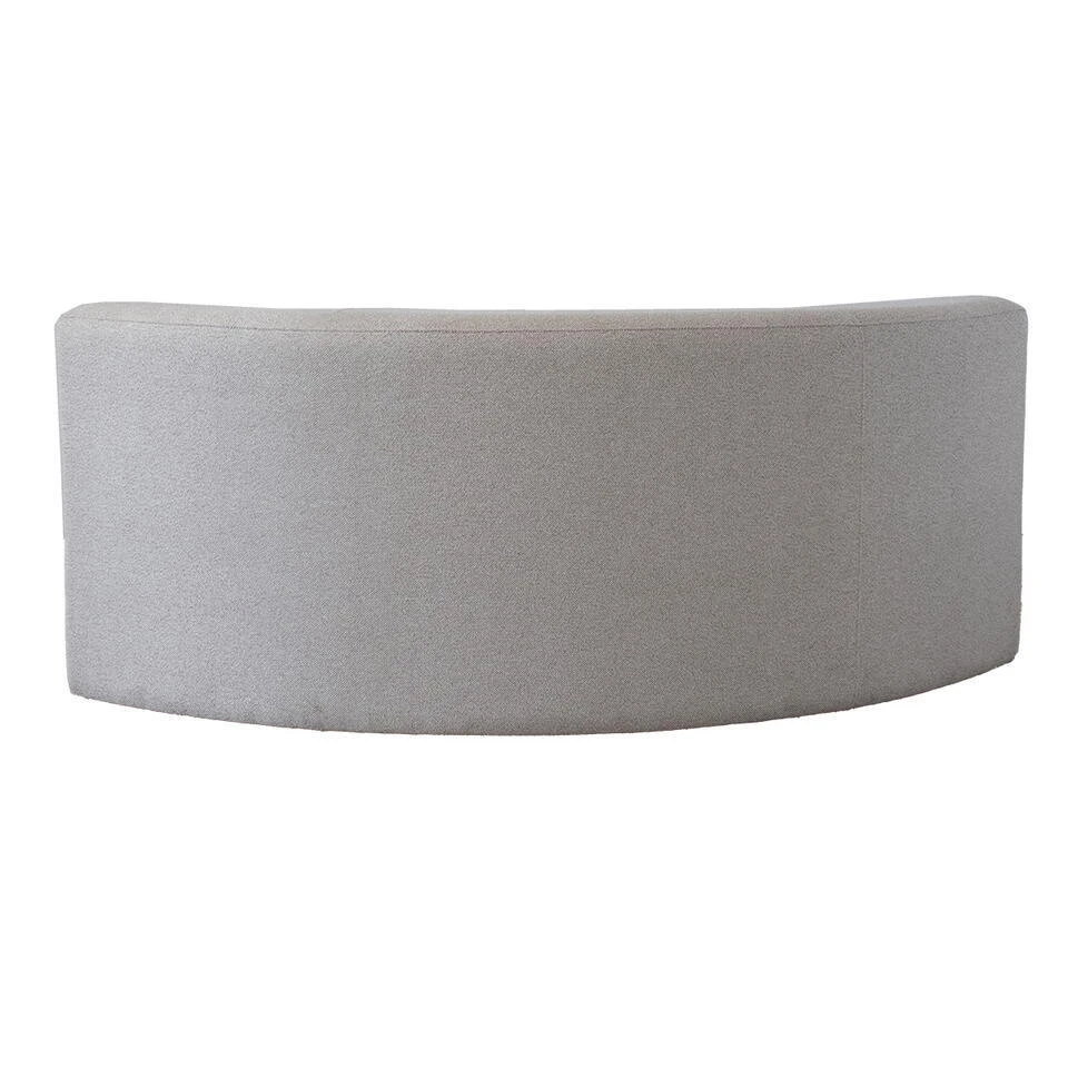 EetkamerbankGreige Stof - Halfrond - 210x85x85cm - Ivar 4 EetkamerbankGreige Stof - Halfrond - 210x85x85cm - Ivar - Afbeelding 4