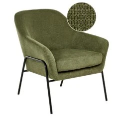 VEDDIGE - Fauteuil - Groen - Polyester -Leenbakker Winkel eecbfdc72248445a957f0447f37f1a2a