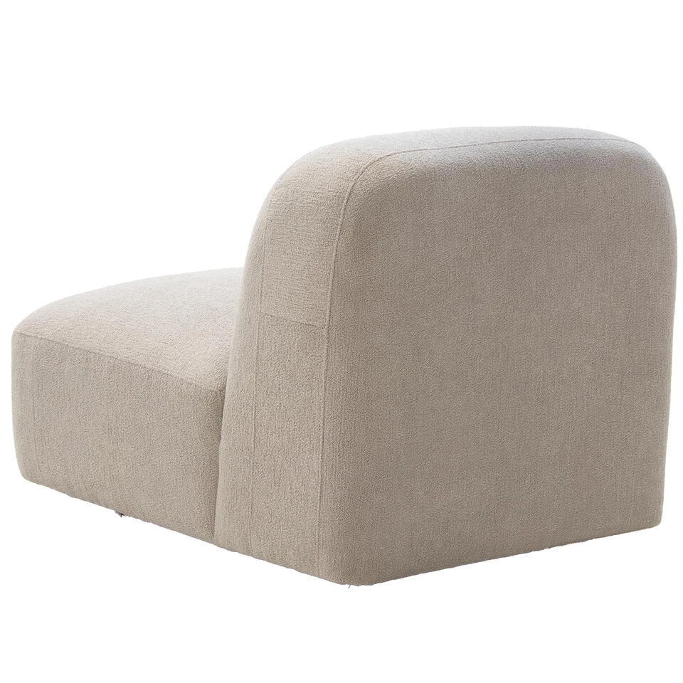 Loveseat Stof Taupe - Zitbreedte 76cm - 76x106x75cm - Mary 5 Loveseat Stof Taupe - Zitbreedte 76cm - 76x106x75cm - Mary - Afbeelding 5