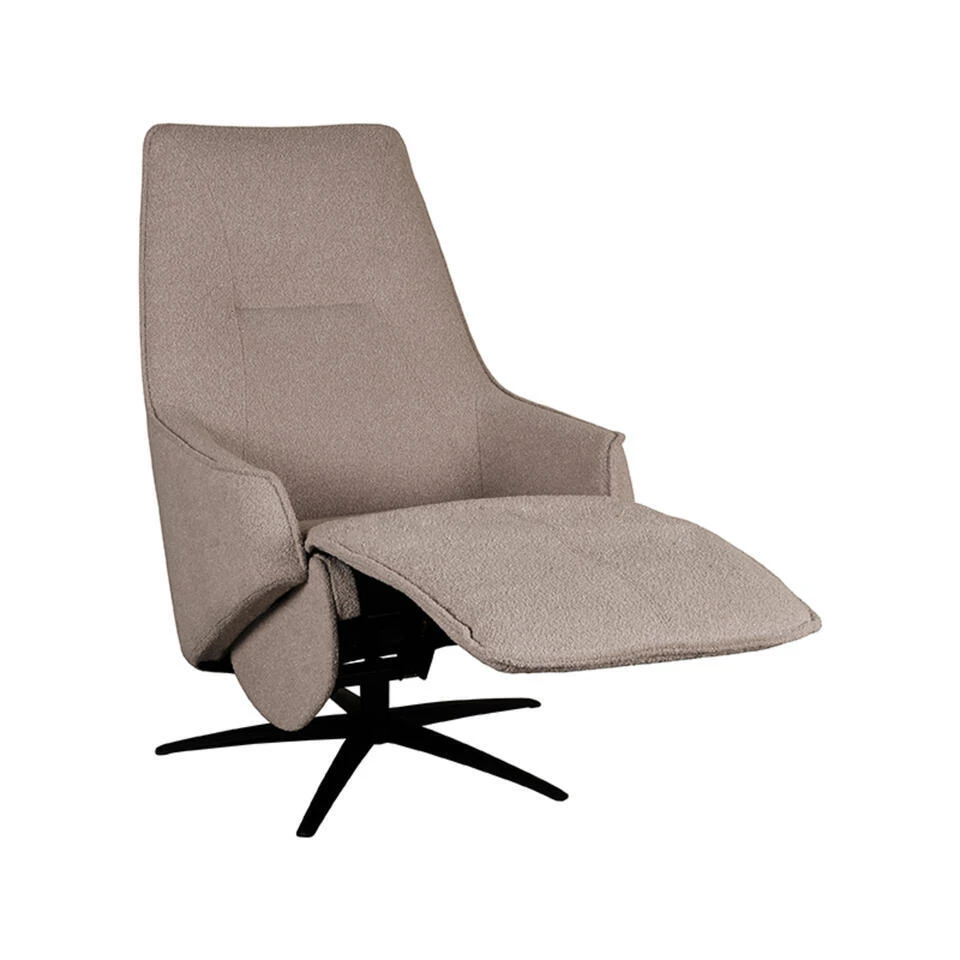 LABEL51 Fauteuil Odense - Taupe - Micro Suede - Elektrisch - 87x68x110 Cm 2 LABEL51 Fauteuil Odense - Taupe - Micro Suede - Elektrisch - 87x68x110 Cm - Afbeelding 2