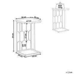 PANDALE - Bijzettafel - Wit - IJzer -Leenbakker Winkel f0bed449bf114dfb986d1abe644b09c8