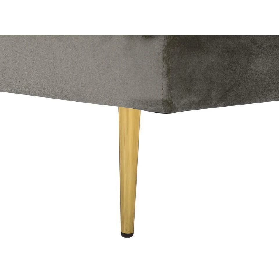 MIRAMAS - Chaise Longue - Grijs - Linkerzijde - Fluweel 7 MIRAMAS - Chaise Longue - Grijs - Linkerzijde - Fluweel - Afbeelding 7