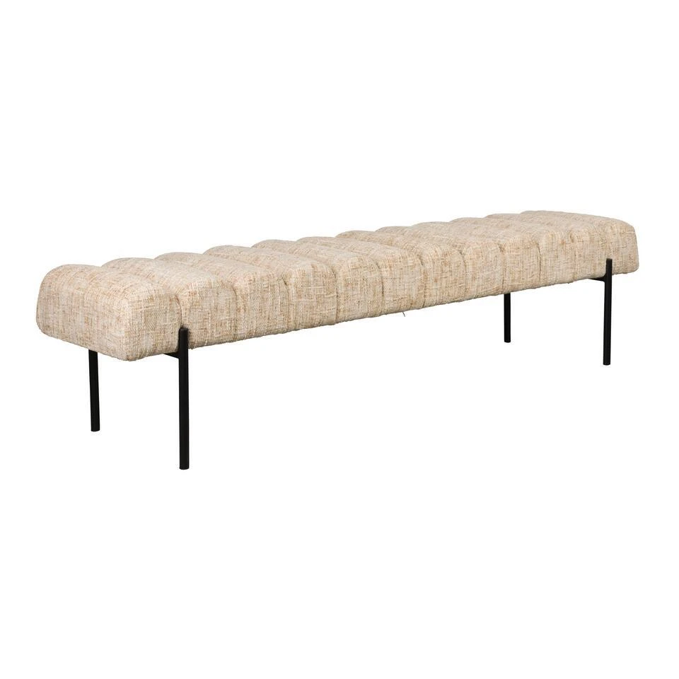 Housecraft Jethro Eettafelbank 160 Cm Beige 3 Housecraft Jethro Eettafelbank 160 Cm Beige - Afbeelding 3