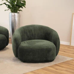 Merkloos HOME DELUXE Fauteuil CASARA Geweven Stof Donkergroen - 99 X 72 X 104 Cm -Leenbakker Winkel f372c42d110e42dc86cde677c02c6d07