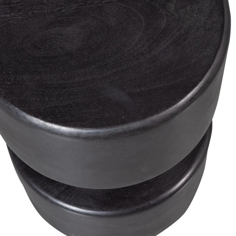 WOOOD Tuve Bijzettafel - Hout - Bruin/Zwart - 45x30x30 3 WOOOD Tuve Bijzettafel - Hout - Bruin/Zwart - 45x30x30 - Afbeelding 3