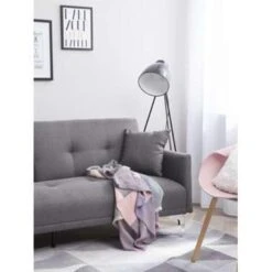 Beliani Slaapbank - LUCAN Grijs Polyester -Leenbakker Winkel f69e4fda926842babe1c26f6898cc4f2