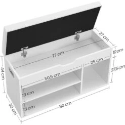 Parya Home Schoenbank Met Zitkussen, 3 Compartimenten -Leenbakker Winkel f6d533ac5ce24790b558dbde1a73d2dc