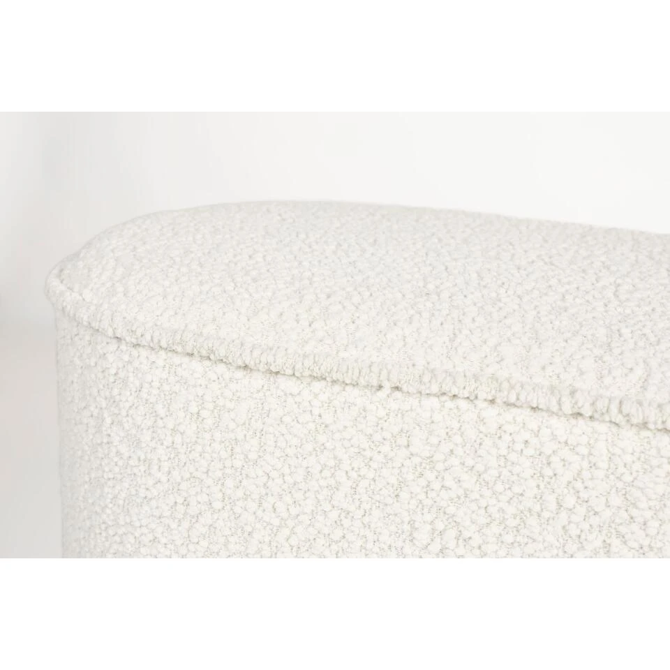 Housecraft Marcos Bankje Bouclé Wit 6 Housecraft Marcos Bankje Bouclé Wit - Afbeelding 6