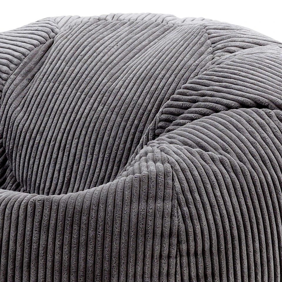 Icon Zitzak Kingston - Corduroy Zitzak Volwassenen - Houtskool 6 Icon Zitzak Kingston - Corduroy Zitzak Volwassenen - Houtskool - Afbeelding 6