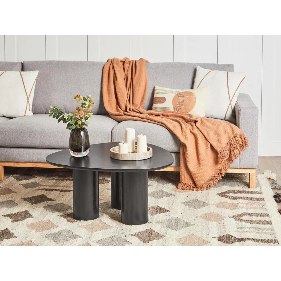 DACOMA - Salontafel - Zwart - MDF 2 DACOMA - Salontafel - Zwart - MDF - Afbeelding 2