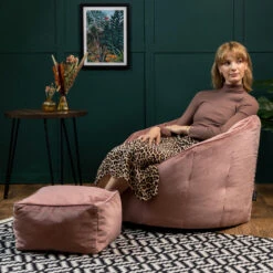 Icon Zitzak En Poef Sirena - Zitzak Velvet - Oud Roze -Leenbakker Winkel fa0390ef60094a72819f4c8bcc810027