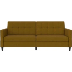 Hartford - 3-zits Slaapbank In Curry Stof -Leenbakker Winkel fa1edc3472b24390ab5873159f536817