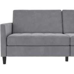 Presley - 3-zits Slaapbank In Grijs Fluweel -Leenbakker Winkel fc772757fbf4462591294bfea595a13a