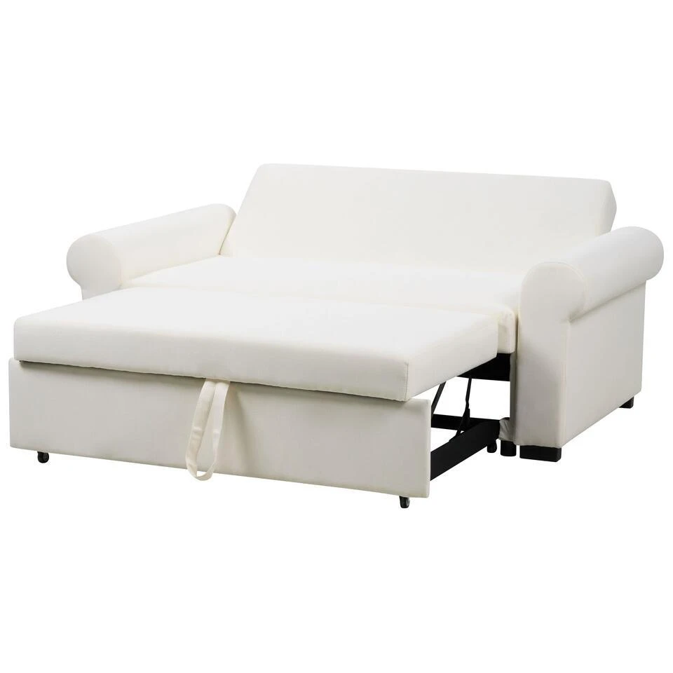 SILDA - Slaapbank - Crème - Polyester 9 SILDA - Slaapbank - Crème - Polyester - Afbeelding 9