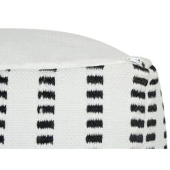 GAJAN - Buitenpoef - Zwart/Wit - 50 X 50 X 30 Cm - Synthetisch -Leenbakker Winkel fcdbe13d4c674b7d96a2f3366950e125