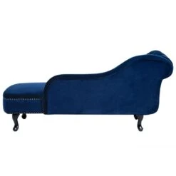 NIMES - Chaise Longue - Blauw - Linkerzijde - Fluweel -Leenbakker Winkel fce32e43afe44834bc395d45ba13efba