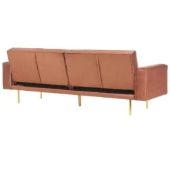 VISNES - Slaapbank 3-zits - Goudbruin - Fluweel 19 VISNES - Slaapbank 3-zits - Goudbruin - Fluweel -Leenbakker Winkel fdd1d153f1624e60a3287226321a127b