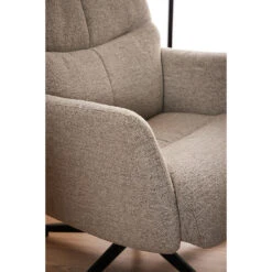 Hioshop London Fauteuil Recliner Met Voetenbank Bouclé Beige -Leenbakker Winkel fe52b183b5294862b8fe31288fe34b05