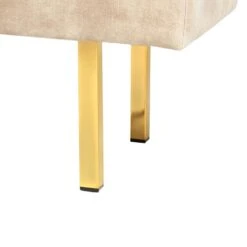 ROSEVILLE - Bankje - Beige - Fluweel -Leenbakker Winkel feba5ad0225c4db186426f51ecae349b