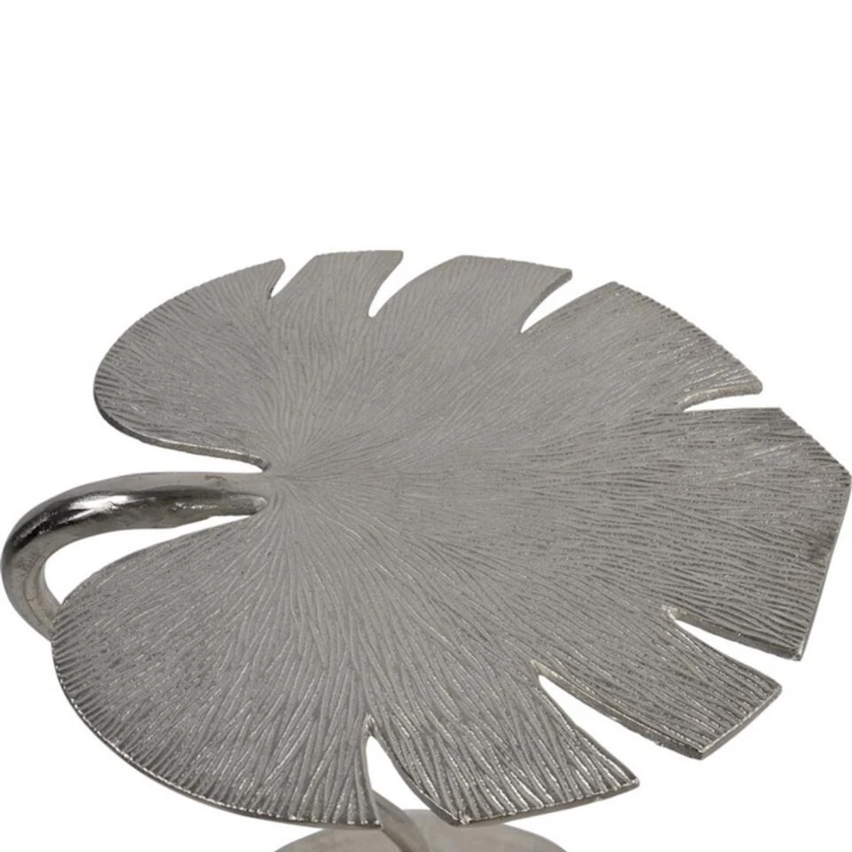 Monstera Bijzettafel Zilver - Aluminium - Zilverkleurig 2 Monstera Bijzettafel Zilver - Aluminium - Zilverkleurig - Afbeelding 2