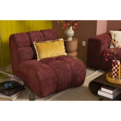 Draaifauteuil Beau - Stof Raven - Wijnrood -Leenbakker Winkel sf 10201310 1